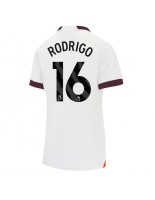Manchester City Rodri Hernandez #16 Venkovní Dres pro Dámské 2023-24 Krátký Rukáv